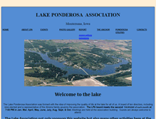 Tablet Screenshot of lakeponderosa.org